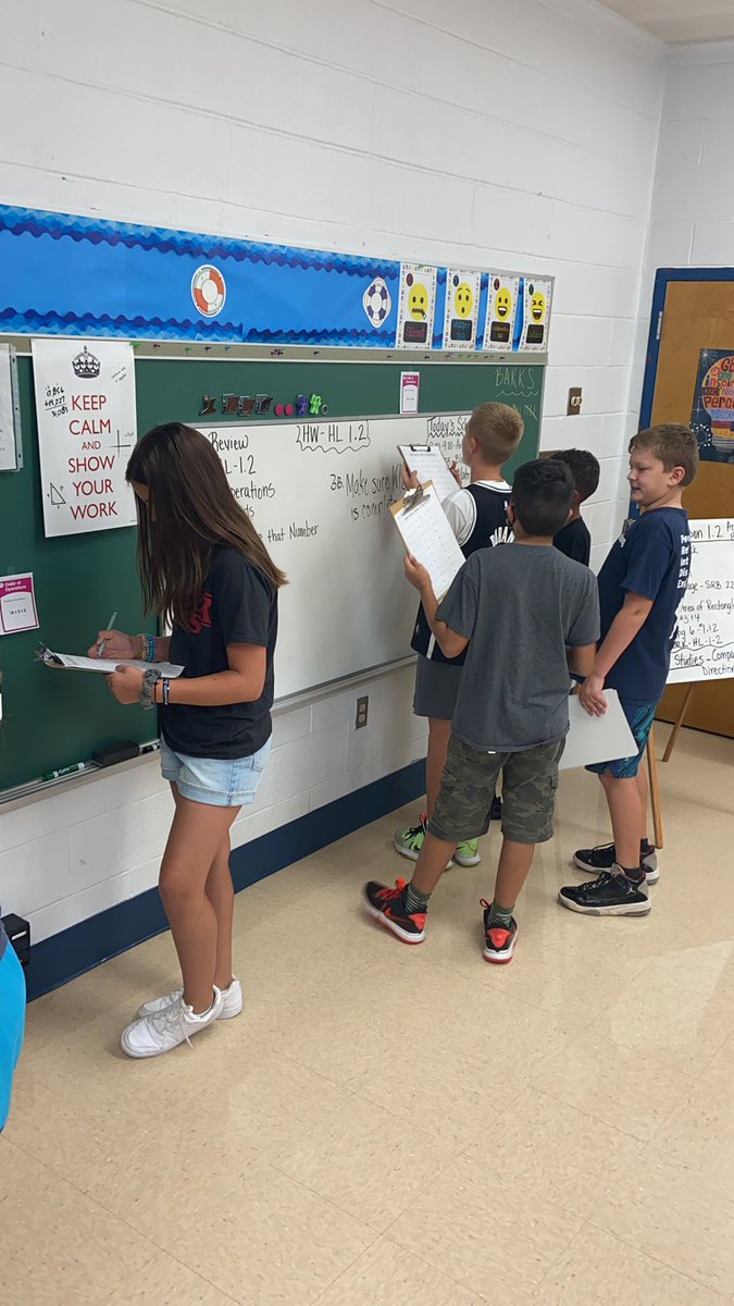 Order of operations task cards are a great way to review skills and add in movement! #wyproud