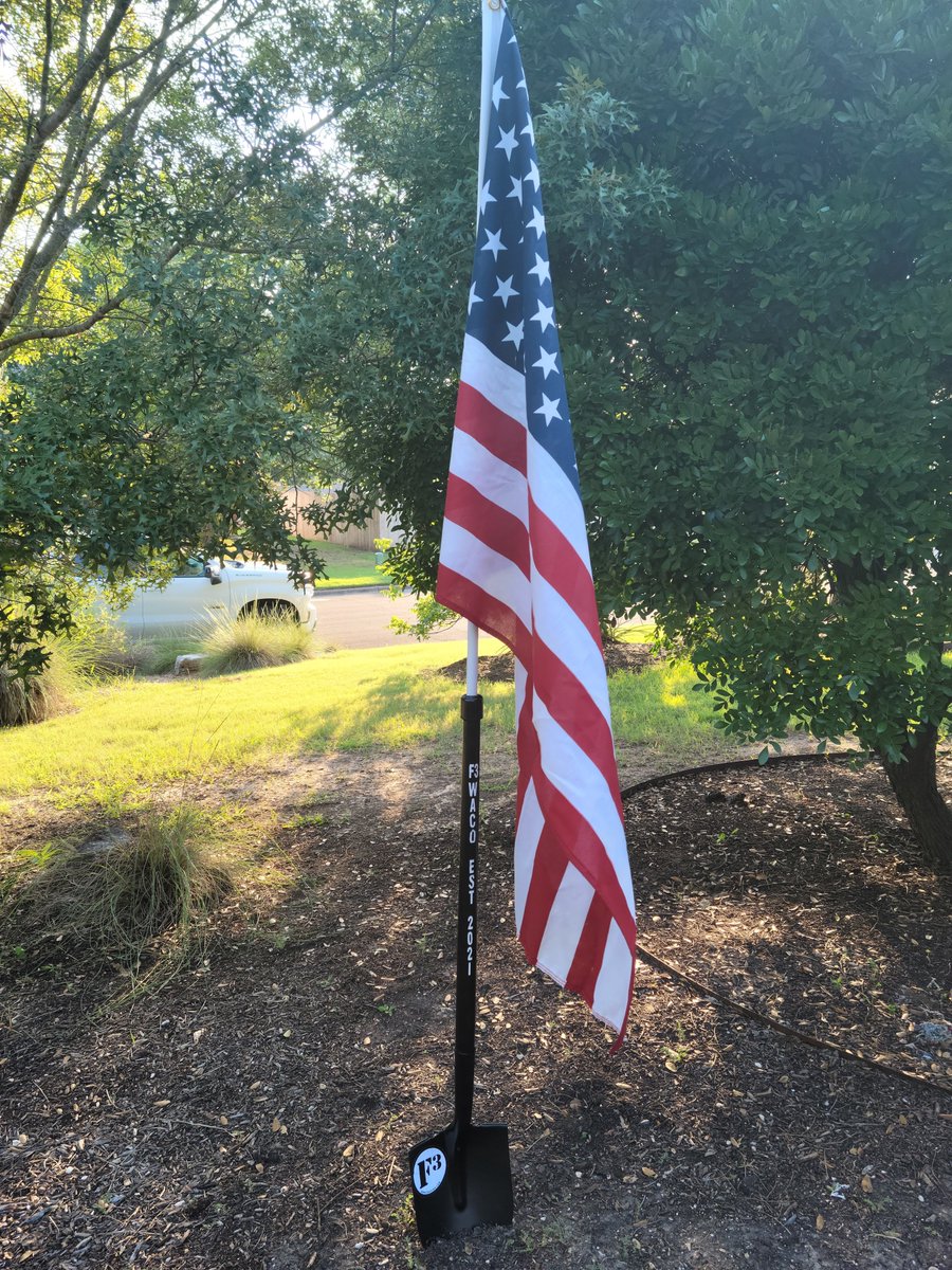 Tomorrow is the day! First taste of <a href="/F3Nation/">F3</a> hits the <a href="/cityofwaco/">City of Waco, Texas</a>. Shovel flag (yes, an actual flag on a shovel) planted at Heritage Square Downtown, we launch at 6 a.m. sharp. Coffeteria to follow at a site TBD.
