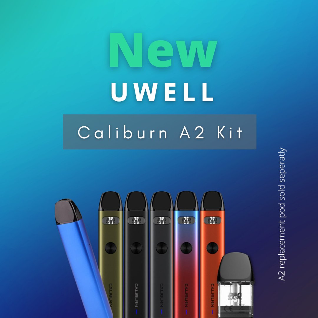 vapeorders's tweet photo. Just arrived! New Uwell Caliburn A2 Kit, a stylish and simple pod kit. The perfect device for any new vapers. Replacement pod sold separately. View the range at https://t.co/mscMdlwSGe https://t.co/bCYfmz695p