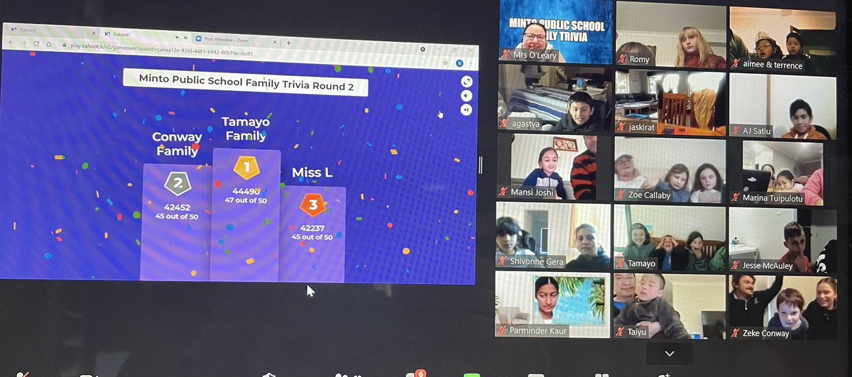What a great way to end the week! <a href="/Minto_P_S/">Minto Public School</a> family trivia Round 2! Grateful to be able to connect and have fun together #marvellousminto <a href="/_iEndo/">Karen Endicott</a>