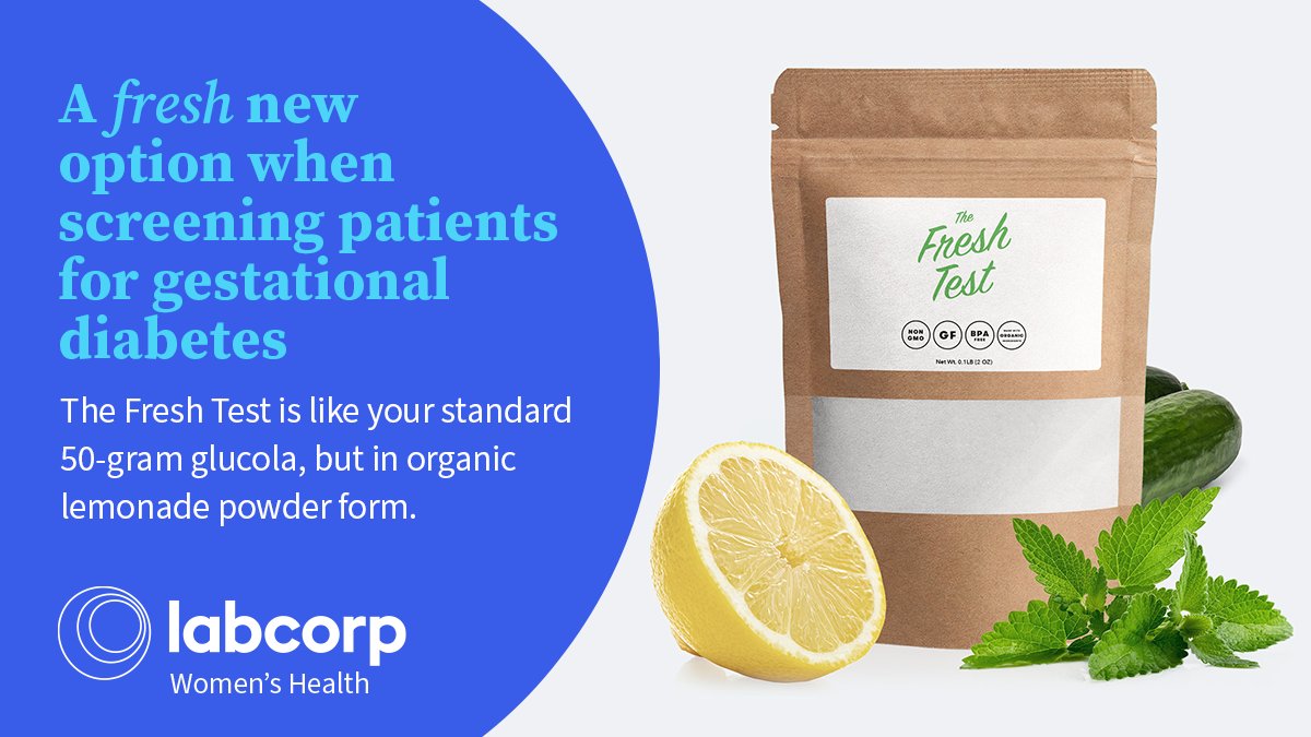 As part of our partnership with #TheFreshTest you and your patients can receive a Labcorp discount. Click to participate in our #PartnersInPregnancy program to get it: bit.ly/3xtD15A 

#FreshLemonade #CleanGlucoseBeverage #LemonadeForTheWholeFamily #GlucoseBeverage