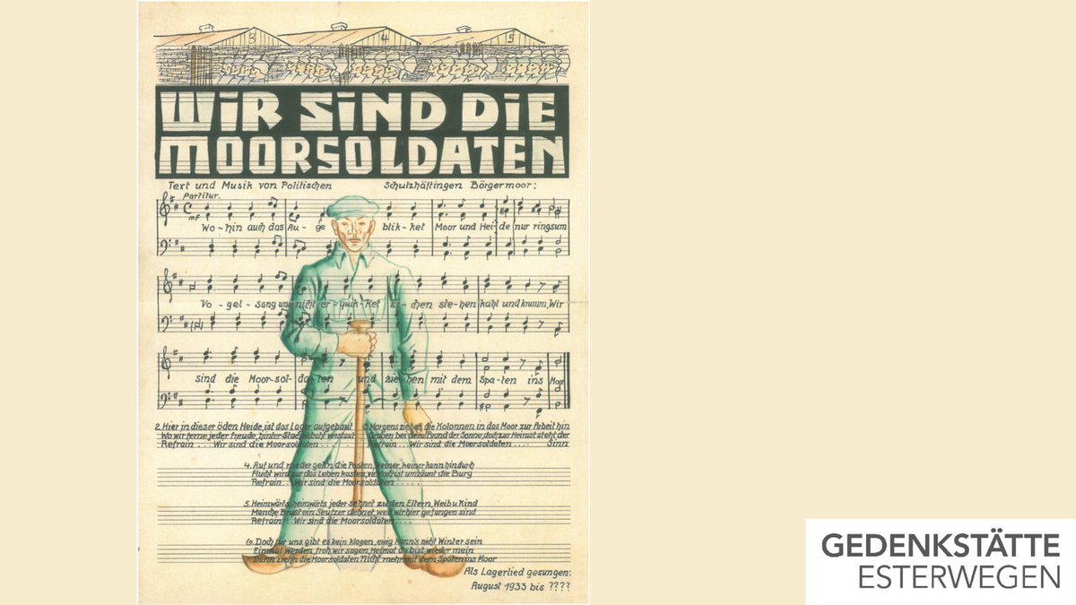 Heute vor 88 Jahren wurde das Lied „Die Moorsoldaten“, auch bekannt als „Moorsoldatenlied“, „Börgermoorlied“ oder kurz „Moorlied“ uraufgeführt. 
Mehr:
facebook.com/GedenkstaetteE…