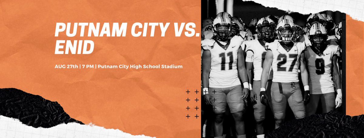 Kicking off the season vs Enid tonight at HOME!  7PM - see you there! ⚫️🟠🏴‍☠️ #BurnTheShips <a href="/CarterWhitson/">Coach Carter Whitson</a> <a href="/PutnamCityFB/">PC Football Recruiting</a>