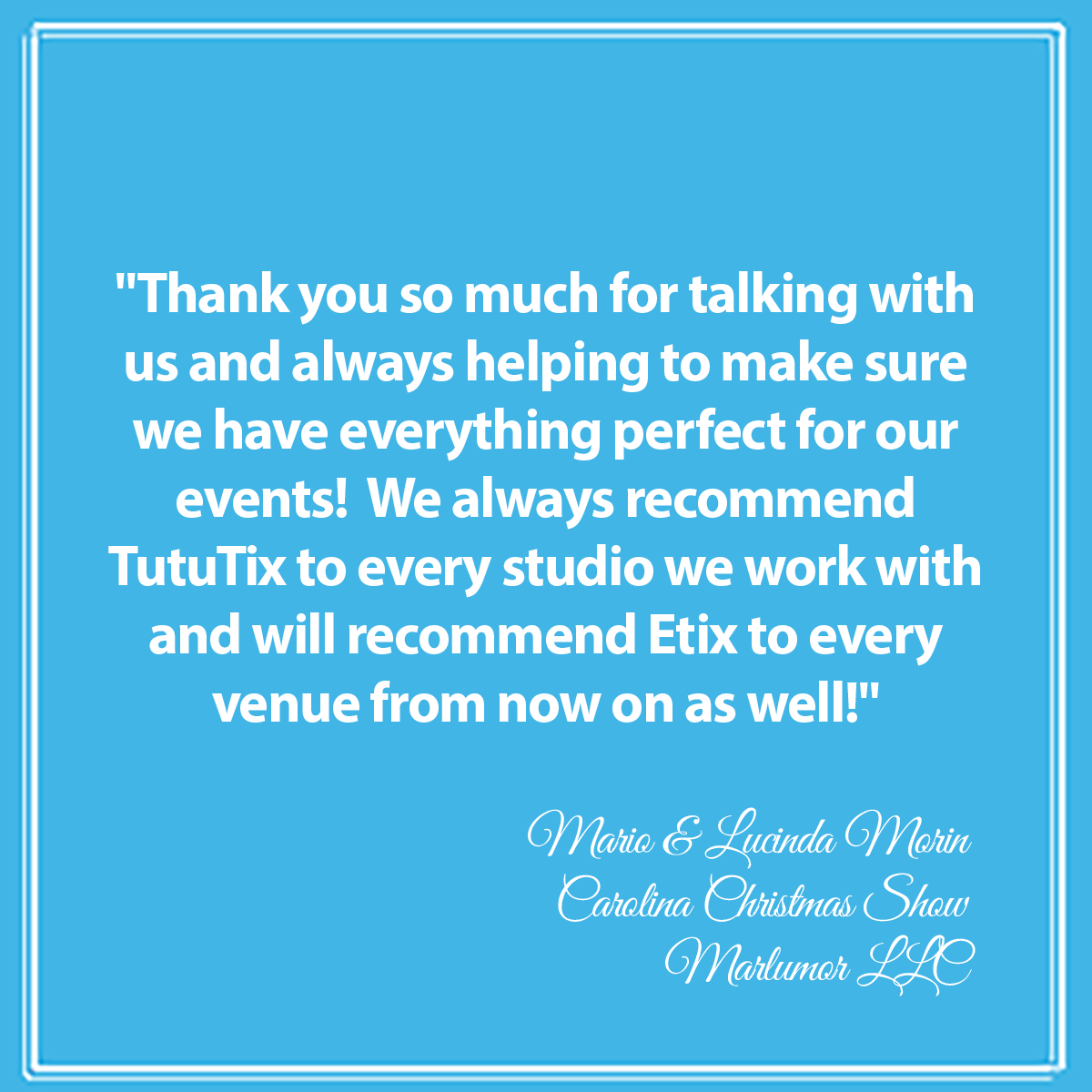 Thanks Carolina Onstage for trusting us with your ticketing! We're looking forward to the 2021 show!