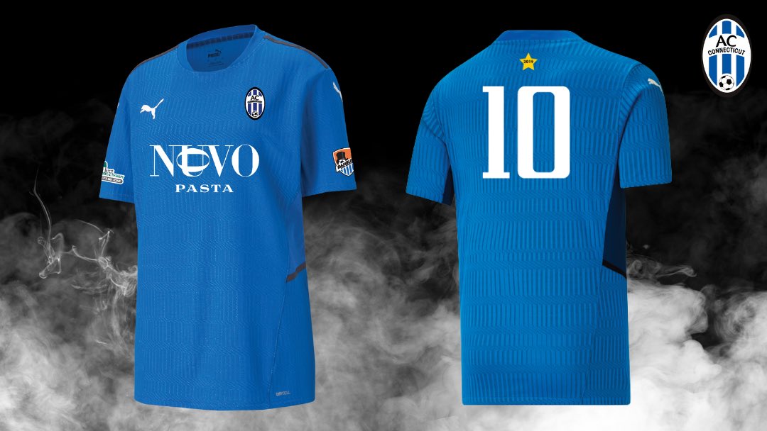 ACConnecticut's tweet photo. AC Connecticut 2021/22 youth jersey!
@pumafootball #nuovopasta #selectpt
#ACC | #JerseyReveal https://t.co/LZyzQvXGiC