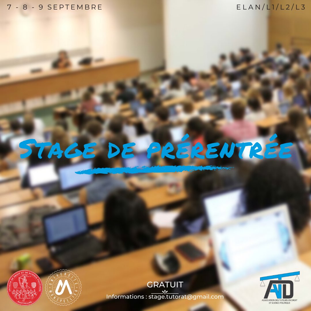 Tutorat Droit et Science Po Montpellier tweet media