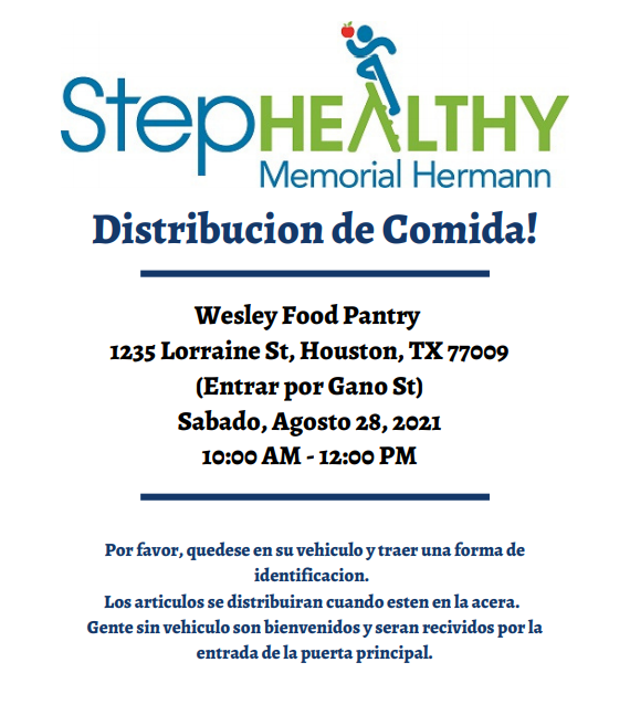 BerryWraparound's tweet image. Saturday food distribution tomorrow 8/28/21 at Wesley Community Center. See flyer for details. 
Padres, habrá una distribución de alimentos mañana 8/28/21 en el Centro Comunitario Wesley. Consulte el folleto para obtener más detalles. @JamesBerryHISD @BerryPto @robertozamora