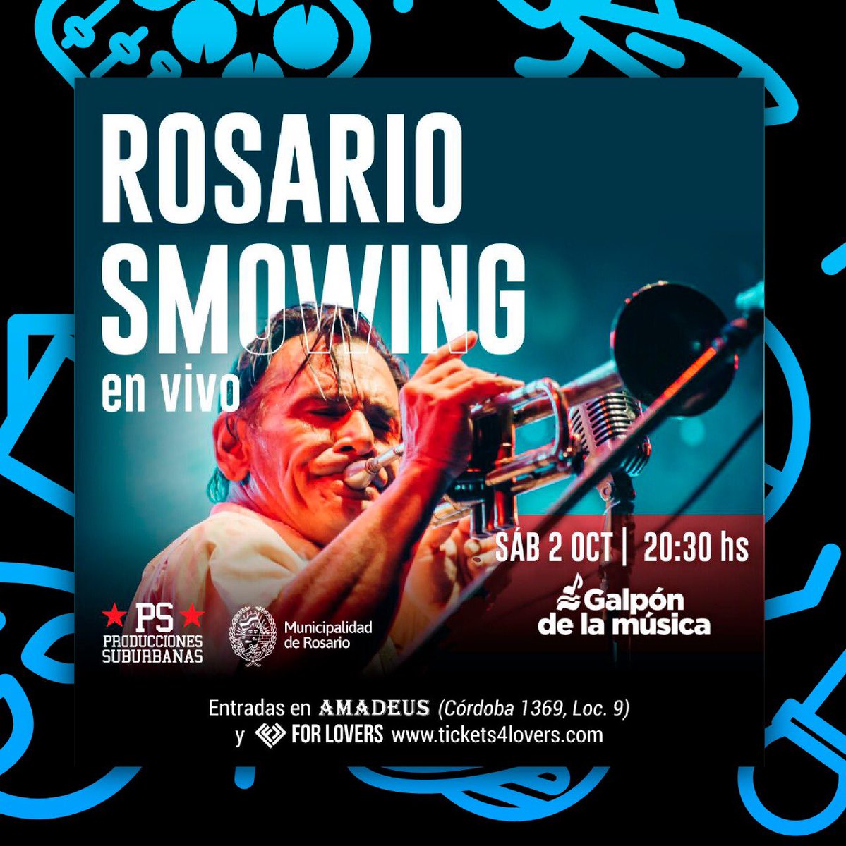 Vuelve ROSARIO SMOWING en vivo 🔥🔥⁣⁣
Sábado 02 de Octubre, agendalo! ⁣⁣
📍 Galpón de la música, Rosario.⁣⁣⁣⁣
Evento protocolar en burbujas sociales.⁣⁣
⁣⁣⁣⁣⁣⁣⁣⁣⁣⁣⁣
Adquirí tu entrada a través de tickets4lovers.com