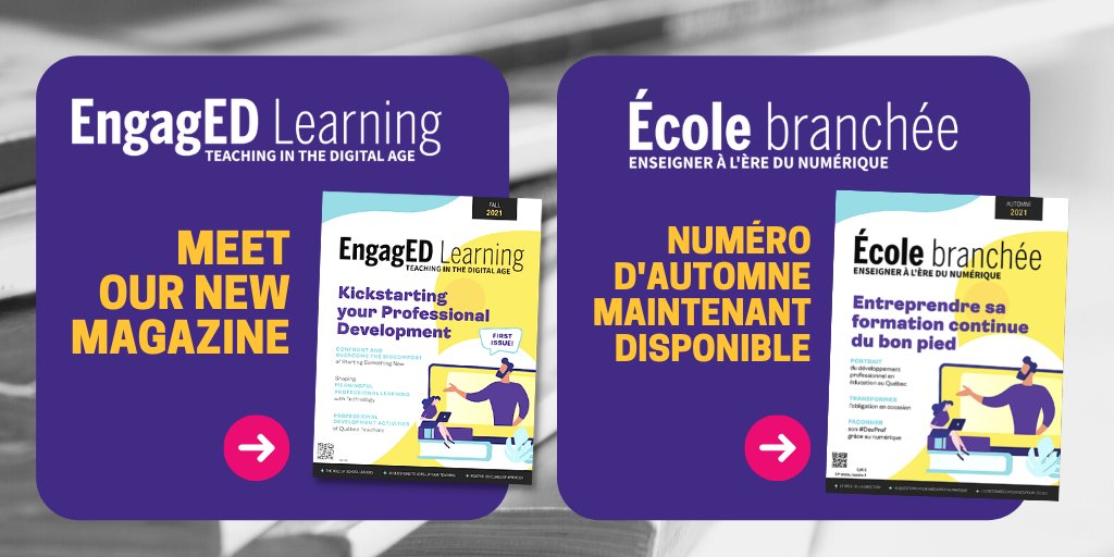 ecolebranchee's tweet photo. Le numéro d'automne est maintenant disponible! Entièrement dédié au #devprof, vous y trouverez des outils concrets et des réflexions pour mettre en place votre parcours de formation. 
https://t.co/8RGyCXNUS8
#eduprof #CompNum https://t.co/O1ILug2SQk
