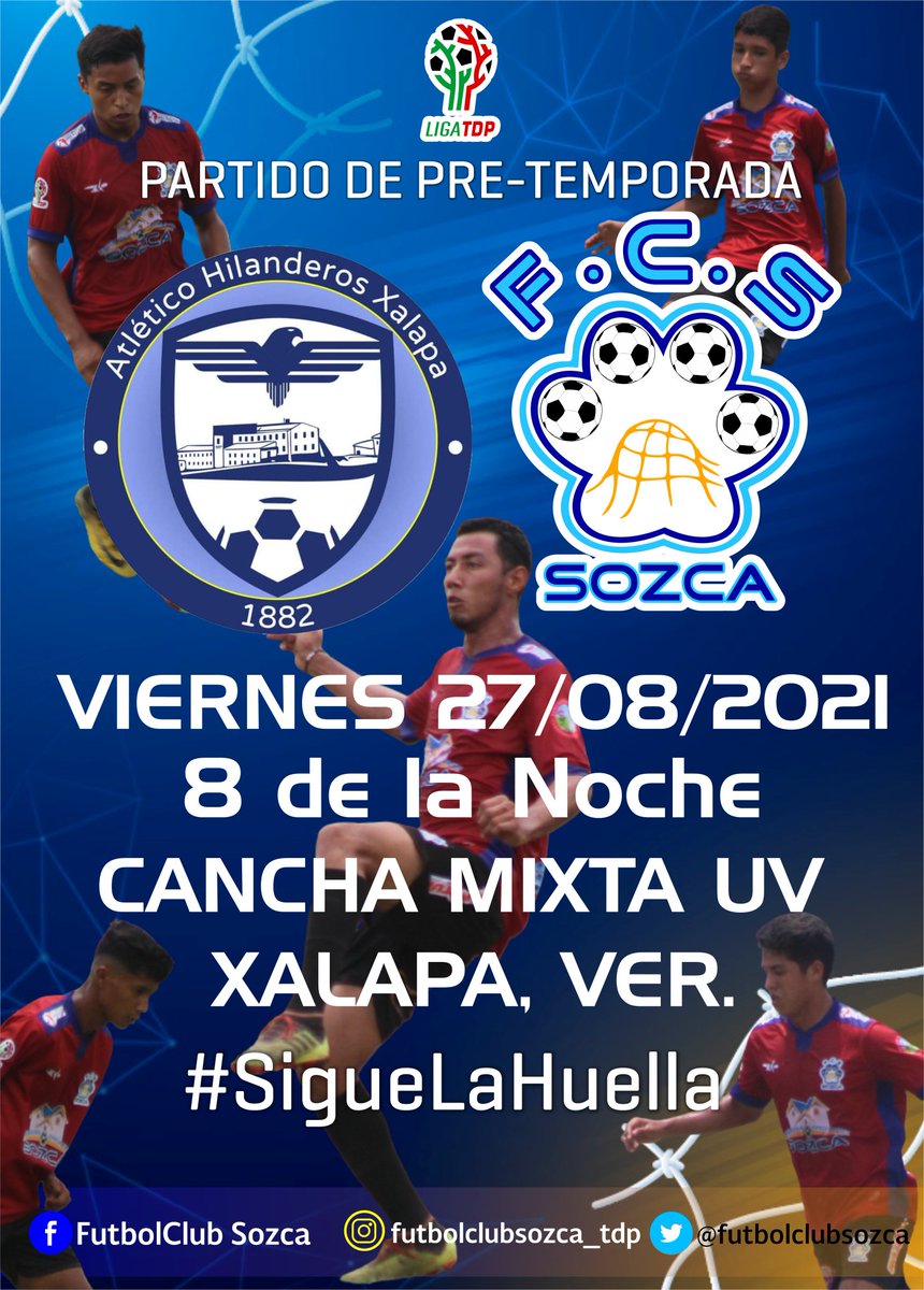Partido de Preparación, Que Comience Ya la <a href="/LigaTDP/">Liga TDP</a> y la afición a <a href="/FutbolClubSozca/">Futbol Club Sozca</a> que #SigueLaHuella le pedimos su apoyo total