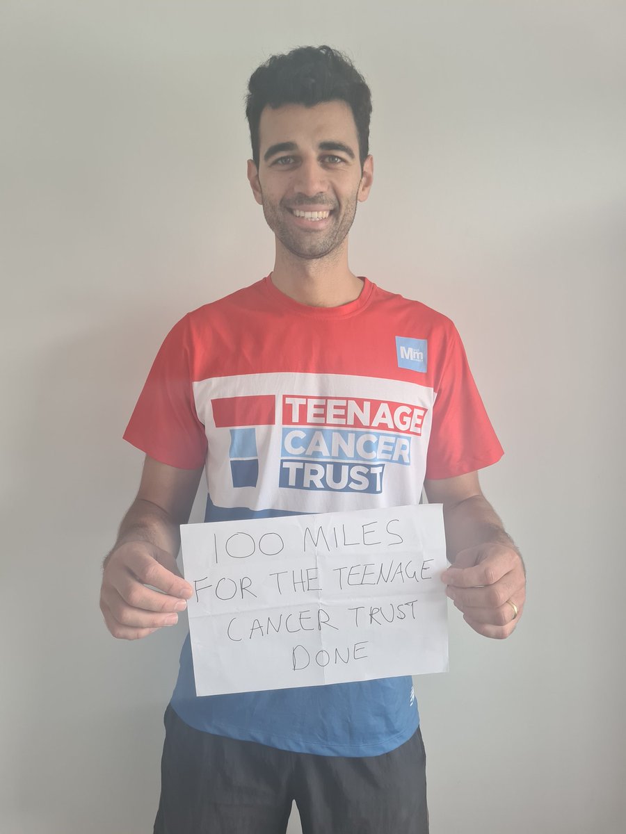 100 miles done! Not too late to donate!!! 

facebook.com/donate/8329052…

<a href="/ThatPhysioAbu/">Abu Sidhanee</a> 
<a href="/CharlOTte_Paeds/">Charlotte Betteridge</a> 
<a href="/TeenageCancer/">Teenage Cancer Trust</a> 
<a href="/TYACancerPro/">Teenagers and Young Adults with Cancer</a> 
@karl_timmins 
@