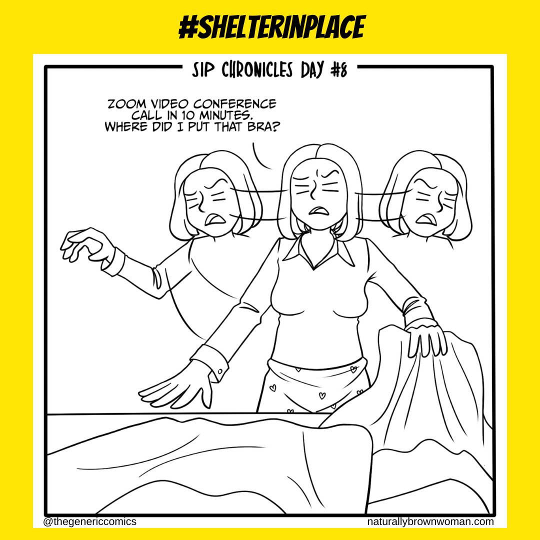 NBWresource's tweet image. When it's time to get up and get ready from the waist up for Zoom meetings 😂👩🏾‍💻

#ShelterInPlace