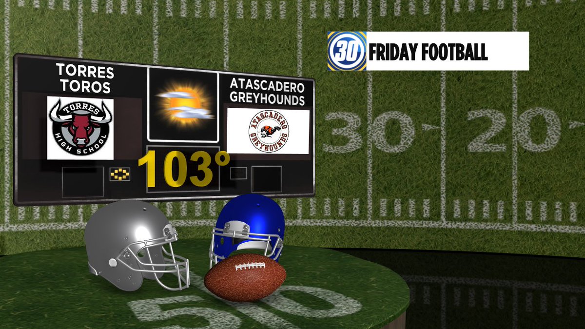Friday morning football is back! <a href="/ElisaABC30/">Elisa Navarro</a> was at Torres Highschool who will be playing Atascadero tonight at 7 pm. 

The game is at Atascadero so they will make it to a high of 103 with a heat advisory. Smoke will be a bit better towards the coast. 
<a href="/ABC30/">ABC30 Fresno</a> 
#AMLive