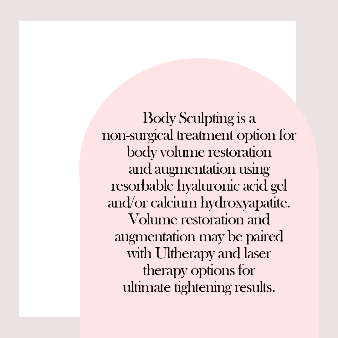 What is Non-surgical Body Sculpting? Aesthetic Nurse Practitioner Lisa Vasquez, DNP, FNP-BC is breaking it down for you! (Yes, that includes non-surgical BBL 🍑) 
#bodysculpting #bodyfillers #nonsurgicalbbl #bbl #sculpting #lasertherapy #fillers #bodycontouring #injectables