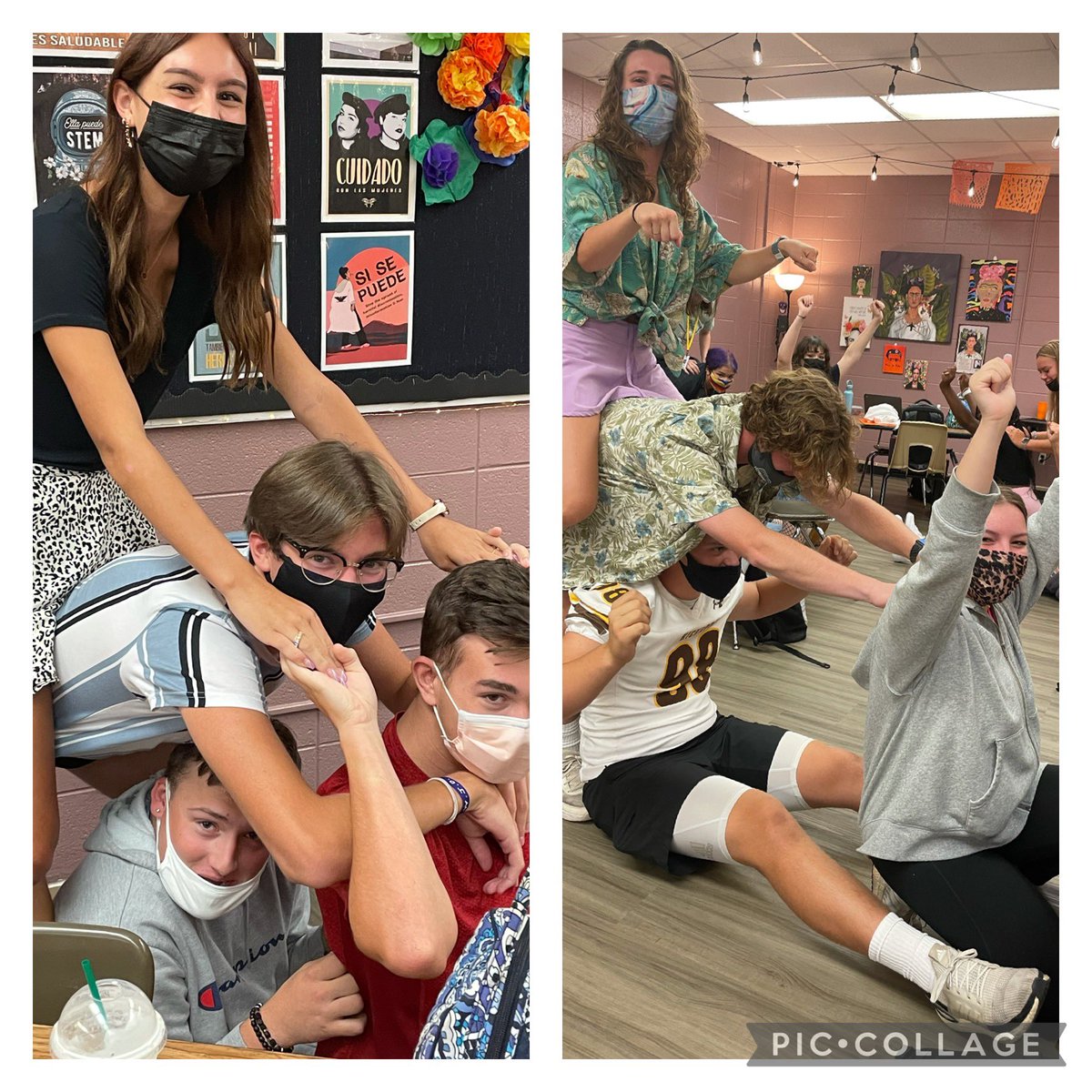 KickapooSpanish's tweet image. Spanish BAILE VIERNES (Dance Friday)! Fun class building on a Friday.