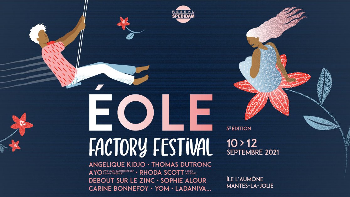 📆<a href="/EoleFactory/">Eole Factory Festival</a> revient du 10 au 12 sept 2021 pour sa 3e édition, sur l'Île l'Aumône. + de 20 concerts sur 3 scènes. Cette année : <a href="/angeliquekidjo/">Angelique Kidjo</a>, <a href="/ThomasDutronc/">Thomas Dutronc</a>, <a href="/AYOmusic/">AYO</a>, Rhoda Scott, &amp; d’autres. Billetterie + infos eolefactoryfestival.com et dans votre Musée de l'Hôtel-Dieu.