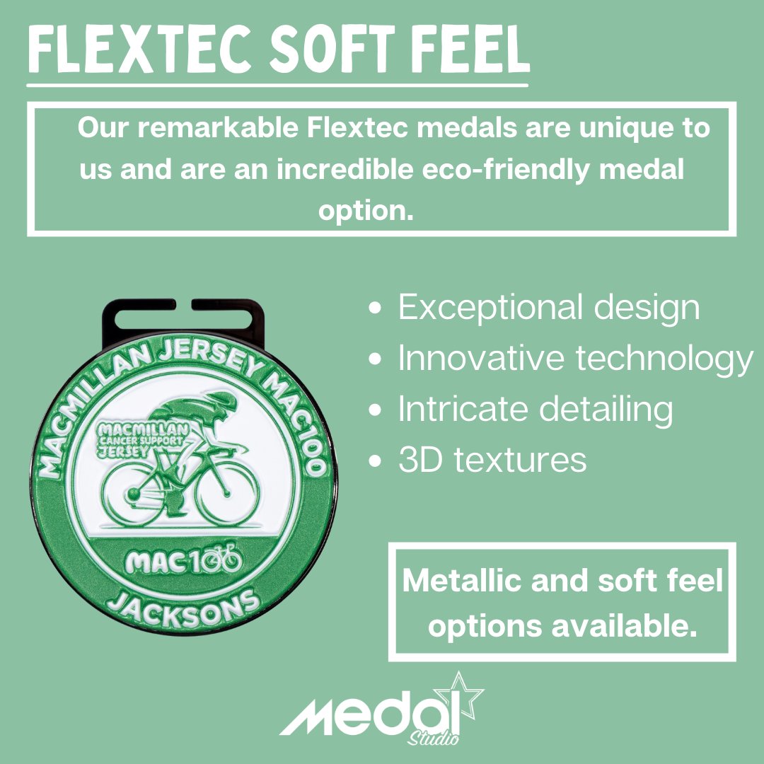 Our remarkable Flextec medals are unique to us and are an incredible eco-friendly medal option.

Check out our Flextec range at medalstudio.com/flextec-medals…

#flextec #custommedals #uniquetous #flextecmedals #gradientmedals #3Dmedals #medaldesign #medalstudio #personalisedmedals