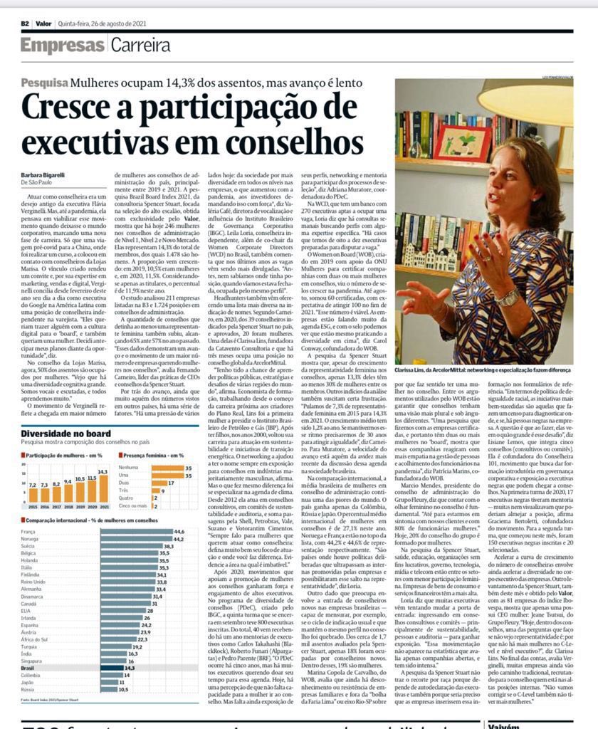 As mulheres têm liderado importantes avanços científicos, sociais e econômicos mundo afora. Que a competência e a sensibilidade feminina ocupem o seu lugar.