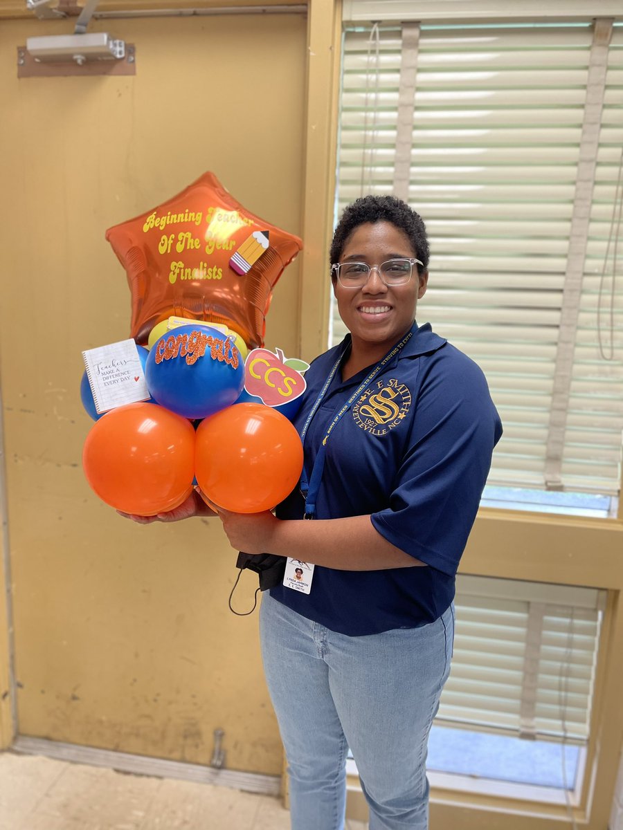 ccsteachers's tweet image. Congratulations to our Beginning Teacher of the Year Finalists!! Jacob Gordner from Cliffdale elem, Lynda Jarmon from EE Smith and (not pictured) Ms Howell of Nick Jeralds!