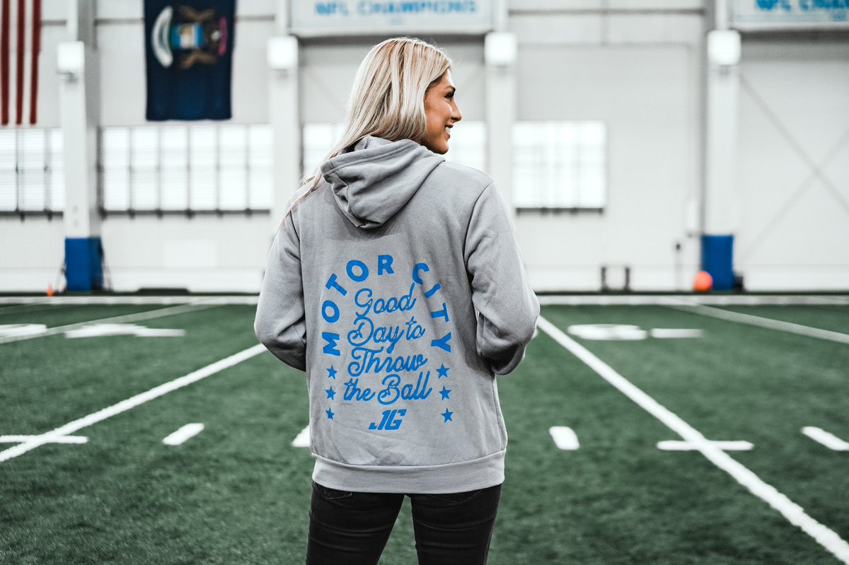 The <a href="/jg16_official/">JG16</a> x Detroit Lions Foundation is here 💙🤍 All proceeds will go towards nonprofits in our community and your QB1 will match it too. 

Shop the Motor City Collection (which is v comfy by the way) ➡️  jg16.store/pages/motorcity