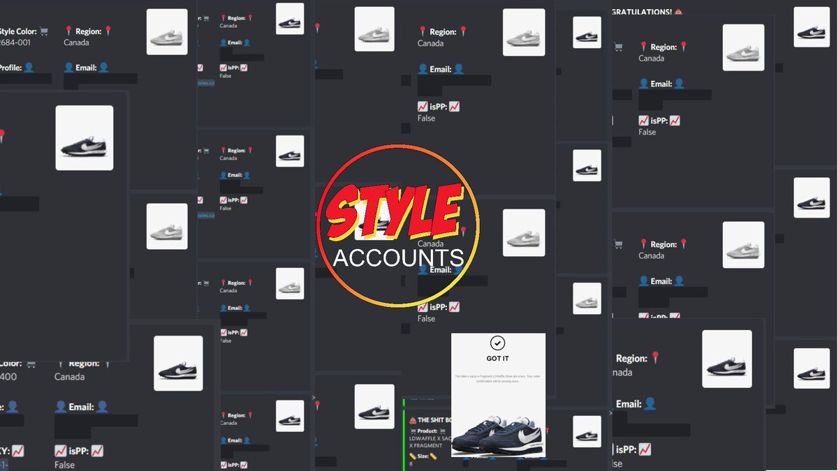 StyleAccounts's tweet image. We copped 50% of the Sacai checkouts in CA with @The_Shit_Bot.

Want 20 free Style Accounts?
- Follow @StyleAccounts and @StyleProxies 
- Like this
- Retweet this