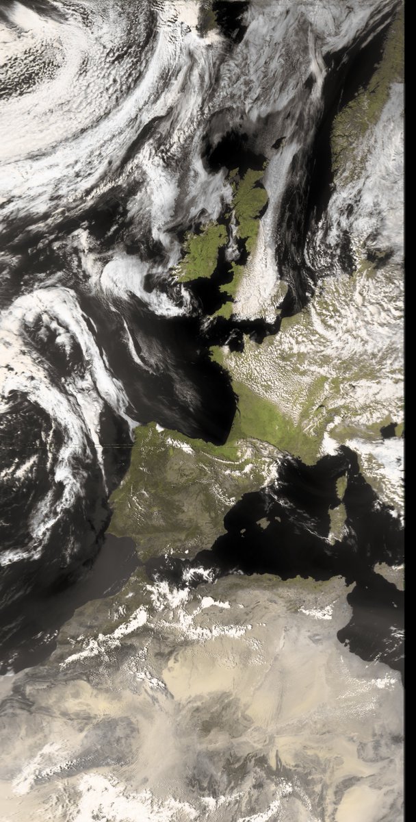 Latest pass of Meteor MN2-2 with a nice view into Northern Africa