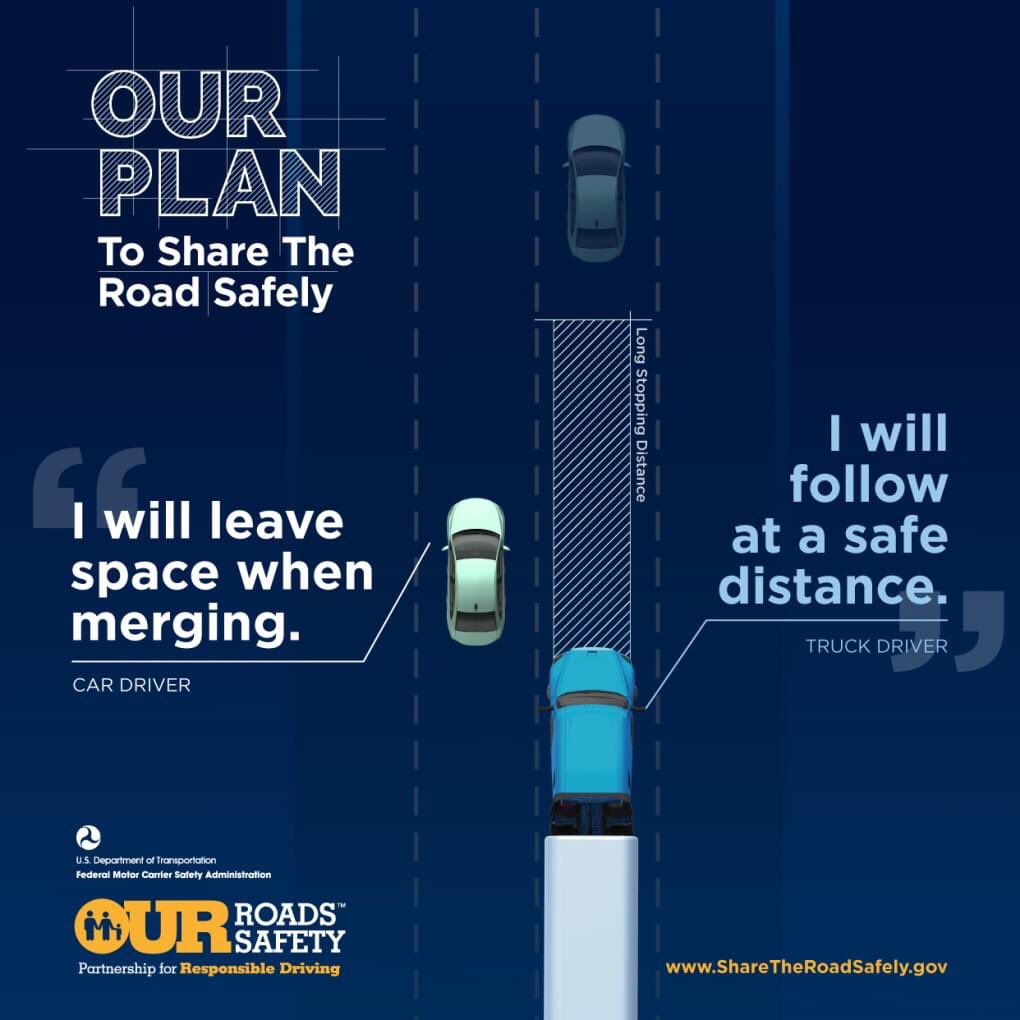 ga_dps's tweet photo. Commercial vehicles and passenger cars both have to do their part to keep Georgia roadways safe. #LeaveSpace #gamccd https://t.co/nQmlSW8Tm6