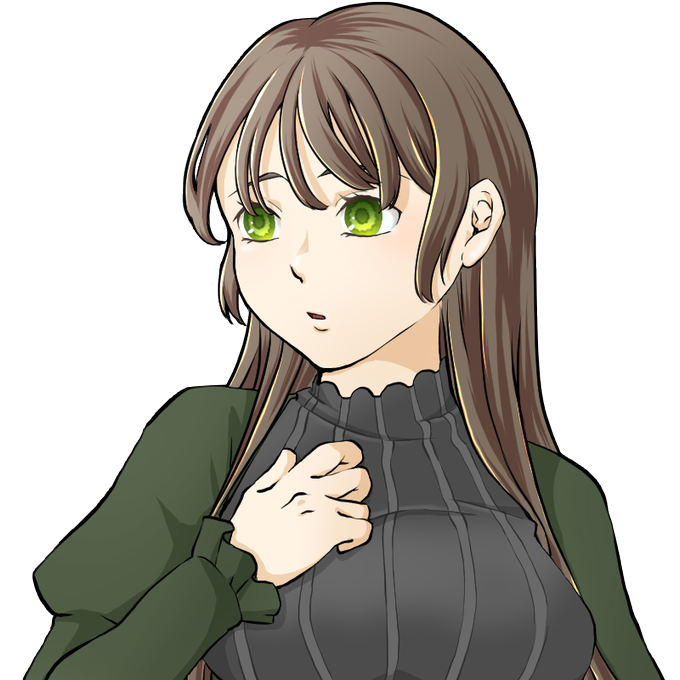 シースルーバングのtwitterイラスト検索結果