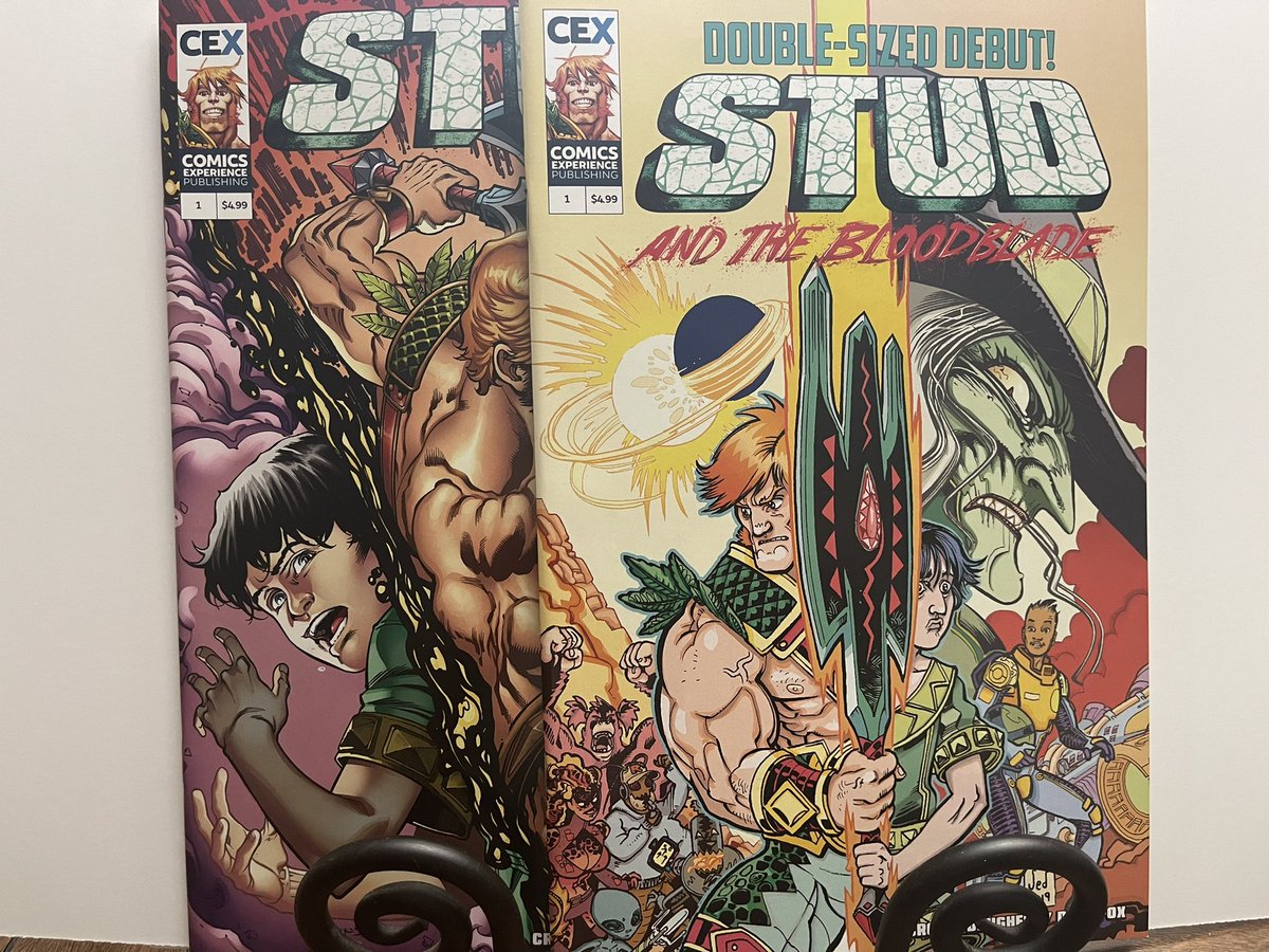 ndcomics's tweet photo. It’s a great day to head out to your local NDC and grab a copy of this amazing book Stud and the Bloodblade by @pacrowe 

Get one before they are gone, because they will be gone! 

#studandthebloodblade https://t.co/zs1SAEyxvU