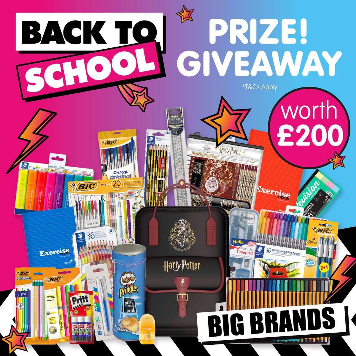 🧙 #COMPETITION TIME 🧙

Get #BackToSchool ready with our brilliant #HarryPotter themed stationery bundle!

For a chance to WIN, simply 

1) FOLLOW
2) RT
3) COMMENT WHO you'd give this bundle to!

Competition ends 9am 3/9/21