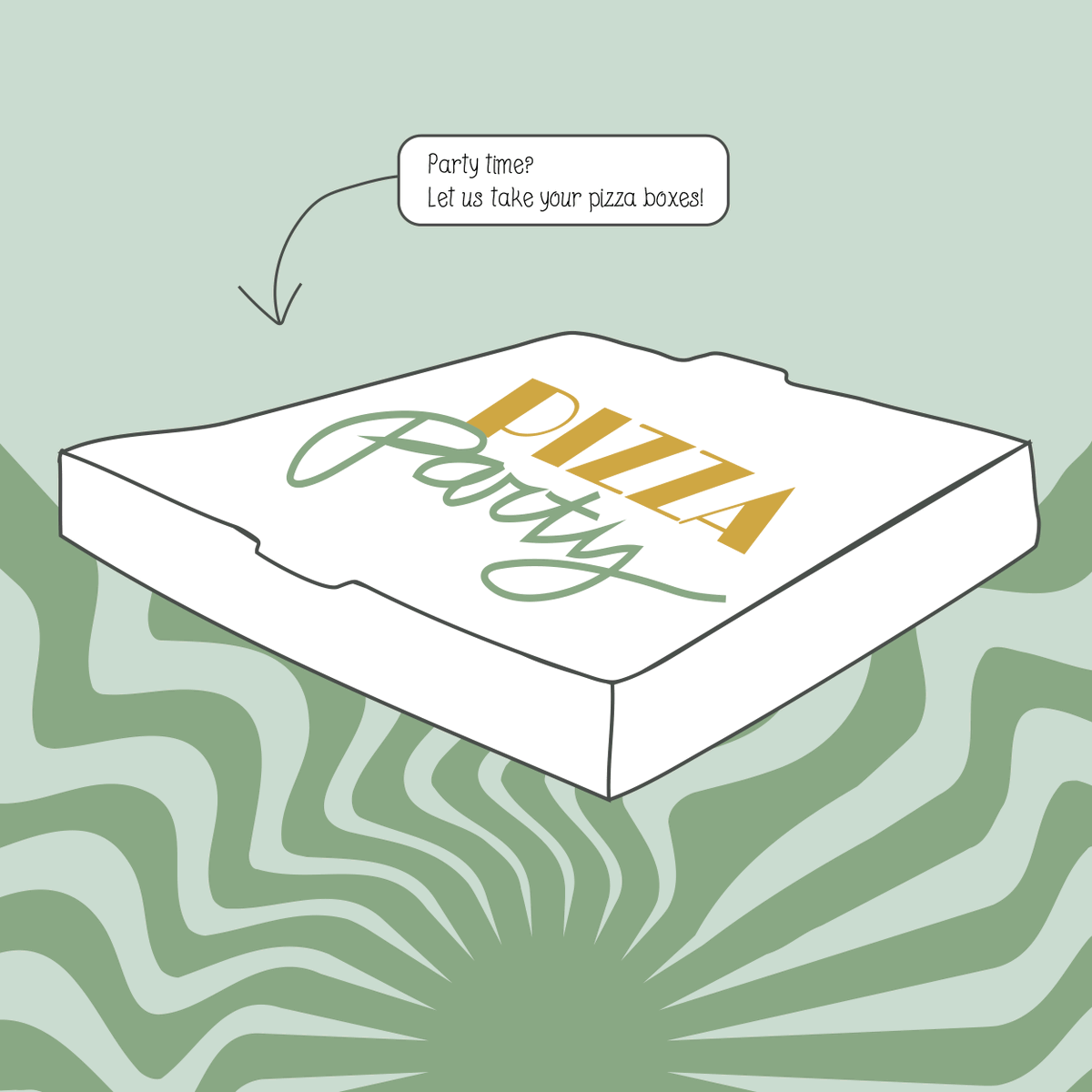 Pizza boxes- you can't recycle 'em, but you don't want to throw them away. That's where we come in! Did you know that you can compost your pizza delivery boxes? Leave 'em on the curb and we will swoop them away for ya. Just another reason why composting is cool. 😎 Pizza party!!