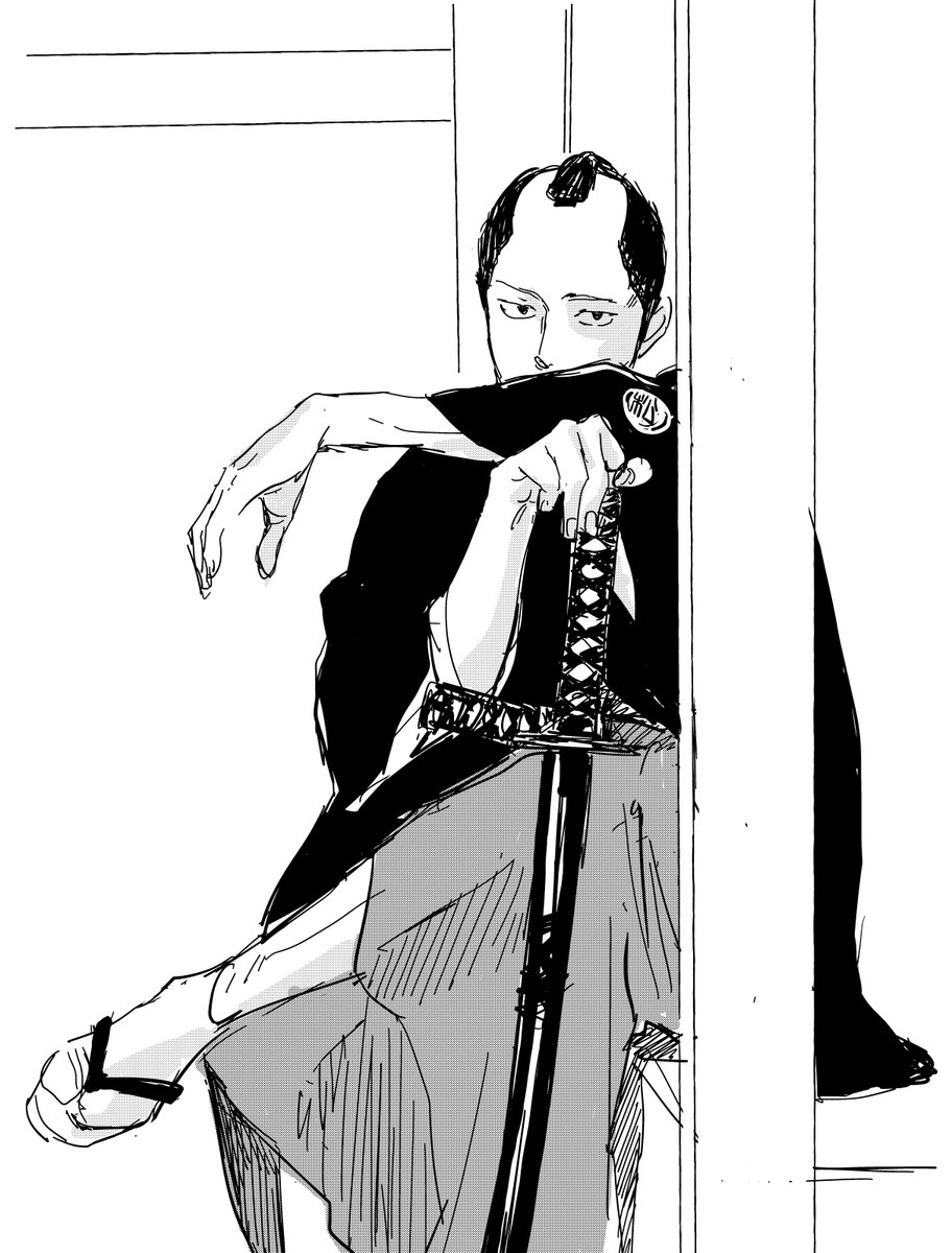 突然だが時代劇とか観ながらスケッチするの好き 
