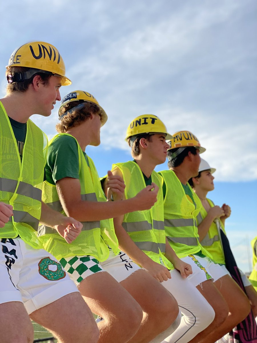 Student Henry Gamble, 12, shows his support for the football team  on Aug 26, 2021 at Shea stadium. “My favourite part of MVUnit is being apart of a community,” Gamble said. MV Unit is a senior hype team for Vista sports.
Photo by: Edie Cingrani