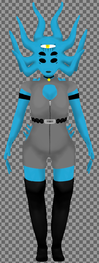 SydCalaharia's tweet photo. Finally finished Version 2 of my Vtuber Model! Had to take a small break from 3D to help a friend with some 2D art, otherwise, I would have been done sooner! #vtuber #3DART #Blender3d #artistsontwitter https://t.co/4tlpUh5Q1L
