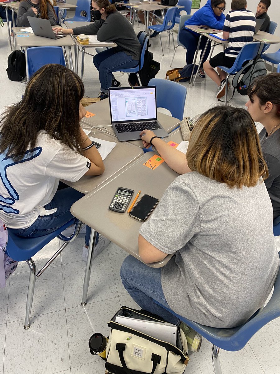 _AshForrest's tweet photo. My Alg 1 Ss hard at work in their collaborative groups analyzing Domain and Range of Continuous Functions. @MHSPirateNation @JeffReaves1 @FlaglerSchools #TakeEverything #FlaglerTogether #CollaborativeGroups https://t.co/ZZZjQGOJto