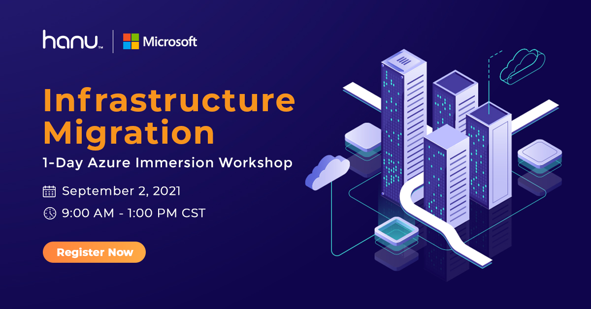 Join us for the #AzureImmersion workshop. We’re delivering a virtual #InfrastructureMigration Hands-on experience on September 2nd, 2021. Ever wondered about migrating your VM’s and On-Premises infrastructure to Azure? This workshop is for you! hubs.ly/H0W6QRX0