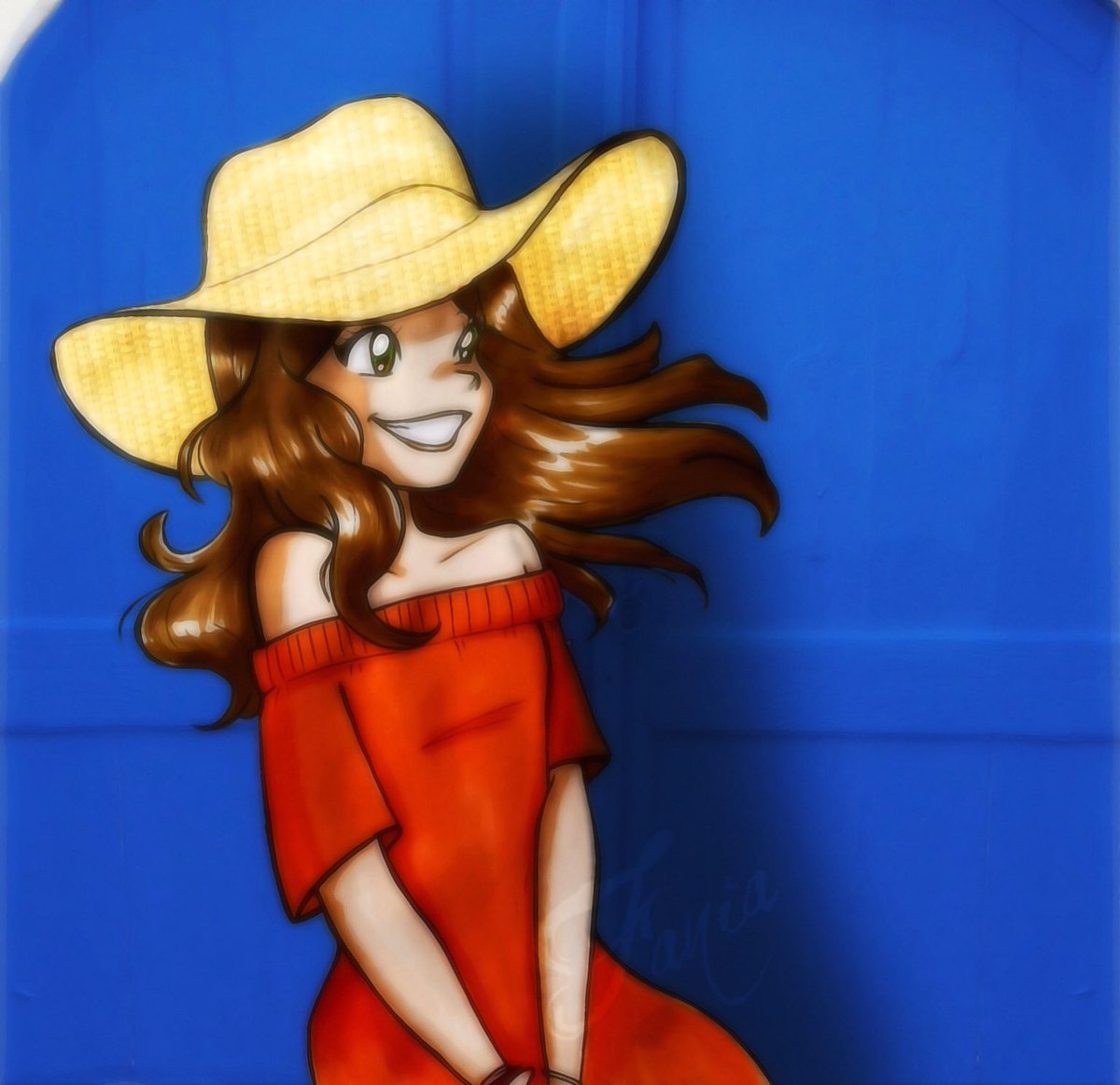 She and the blue door 🟦

“Meet you by the blue door.” FANART

<a href="/Stana_Katic/">S_K</a> #Fanart  
#BlueDoor
#Inspiration 

instagram.com/p/CTFSCVdj1aO/…