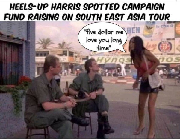darkone1's tweet photo. Meanwhile in #Asia... #Cackling #KamalaHarris #WeirdTiming #Vacations https://t.co/Fu4jvO0Nc9