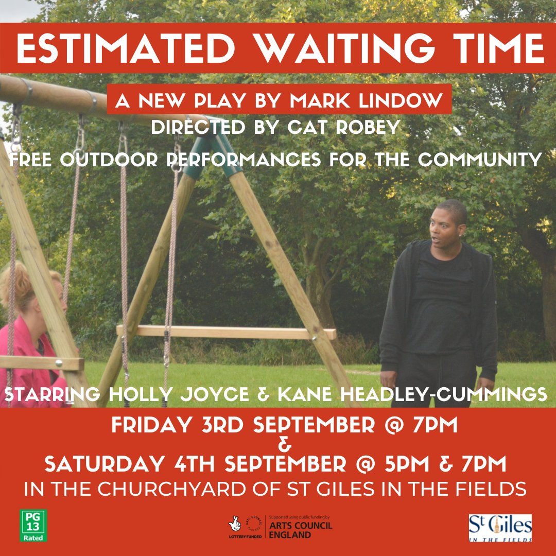 EwtPlay's tweet photo. Our summer tour ends next weekend at St Giles In The Fields! Set in a housing estate playground, we watch the unlikely friendship of two local residents blossom as they help each other toward a more positive future. Come along - ITS FREE! #LoveCamden #CamdenTogether21  #OpenAir https://t.co/ED8K7mdZO1