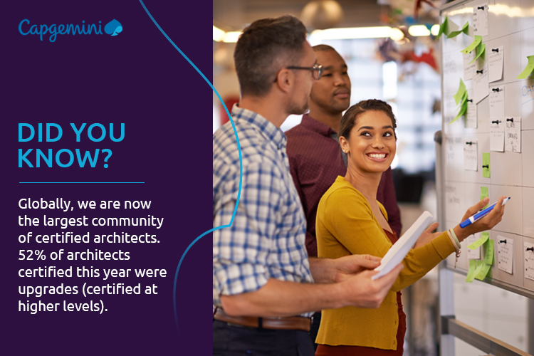 CapgeminiIndia's tweet photo. #DidYouKnow? We now have the largest community of certified architects in the group. #ArchitectsOfPositiveFuture #GetTheFutureYouWant https://t.co/9JzcgP2QXW