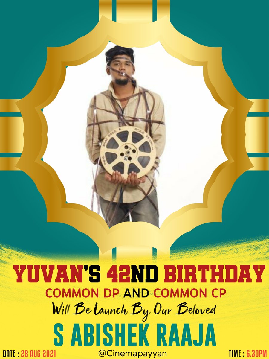 Very Glad To Announce The A Youtuber / Creative Director / Film Enthusiast @cinemapayyan Brother Joins In The Launch Of Yuvan 42nd Birthday CDP Event ❤

Hearty Welcome To Him On Behalf Of Our #Yuvan Fans 

#YuvanBdayCDPTomorrow | @thisisysr