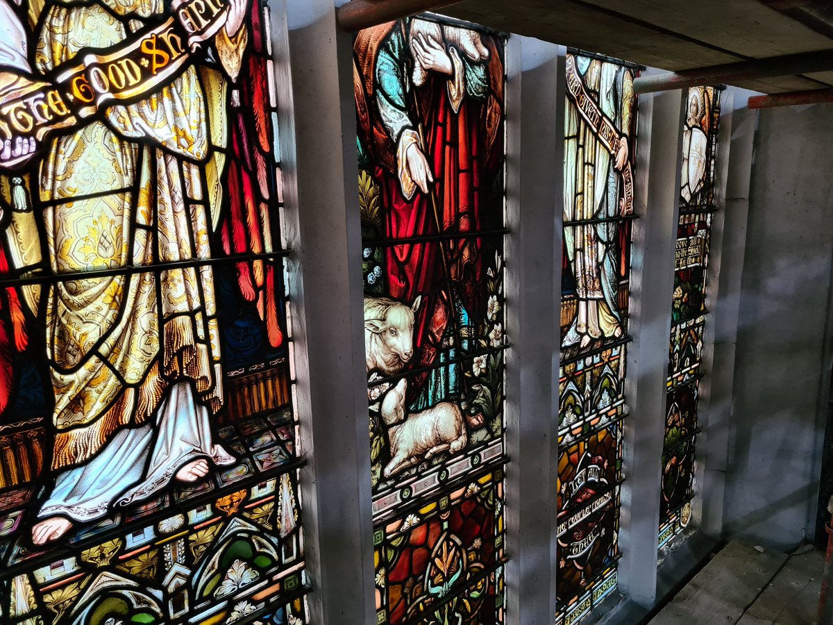 Sumny last #ArchiVelo170 ride out to see our conversion of Grange Church in to a fully accessible climbing venue for <a href="/AboveAdventure/">Above Adventure</a>. Great to see progress with conservation aspects. Climbing walls install starts soon! 

#bikesonsites