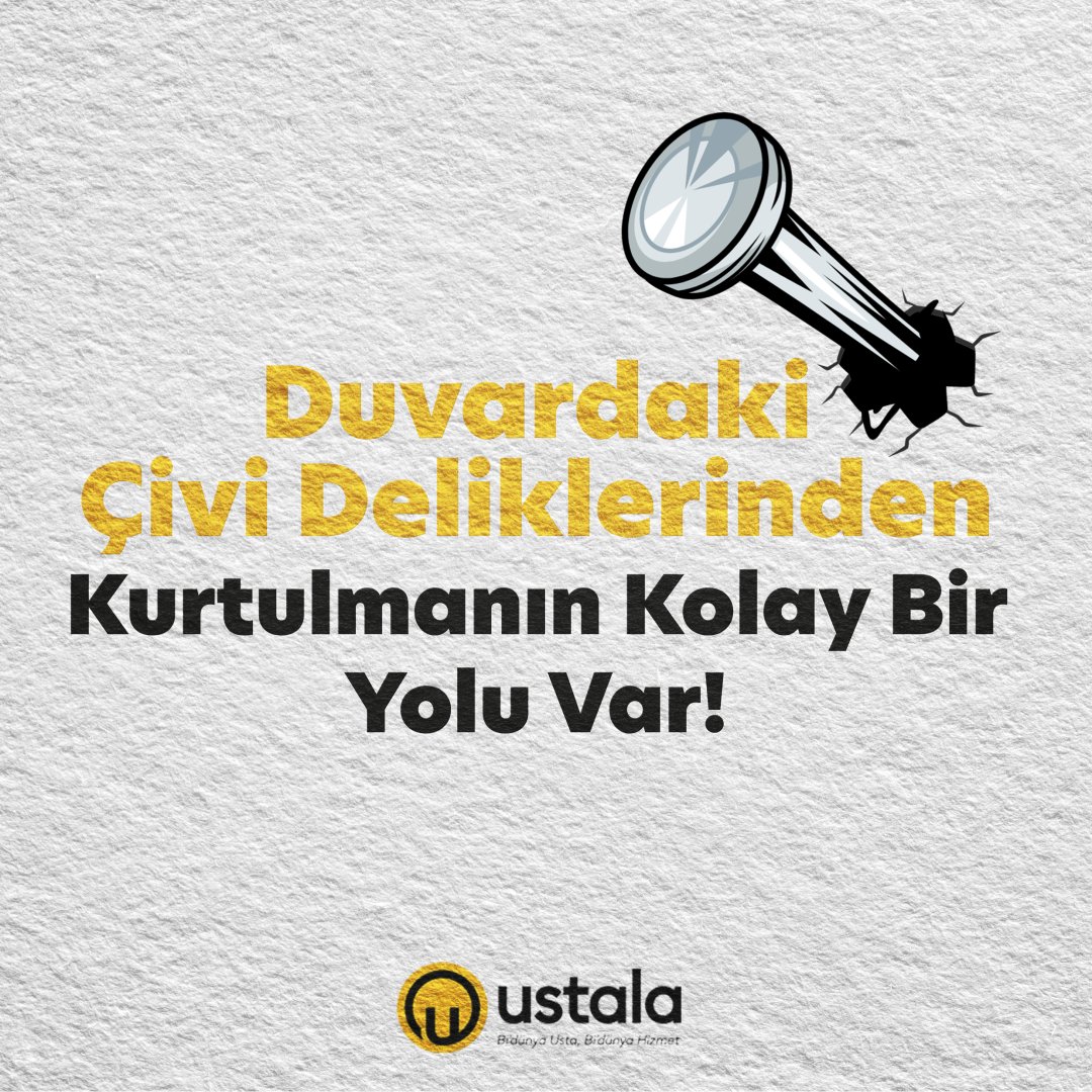 Duvarlardaki çivi deliklerini, beyaz renksiz diş macunu ile doldurup kurumaya bırakın, ardından duvar renginize boyayın.