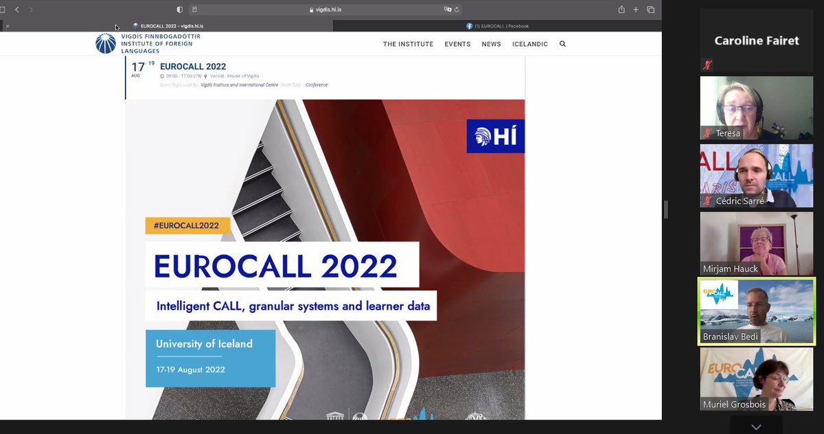 #eurocall2022 conference will be hosted by Iceland it will be a hybrid conference, more news on our facebook group too