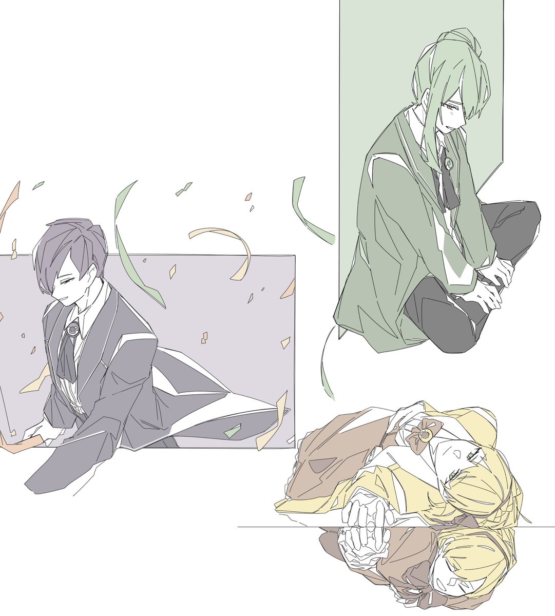 全部1000px程度で描いてるのでつめつめできる(！)