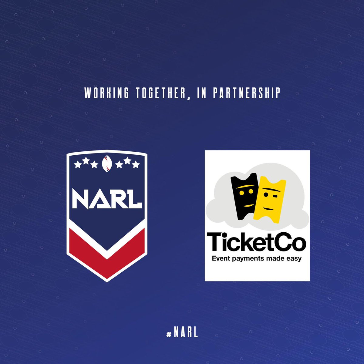 TOwolfpack's tweet photo. @NARugbyLeague NARL partners with
@TicketCo in new multi-year agreement. #NARL #TicketCo #RugbyLeague #partnership https://t.co/zGaysjwjEI