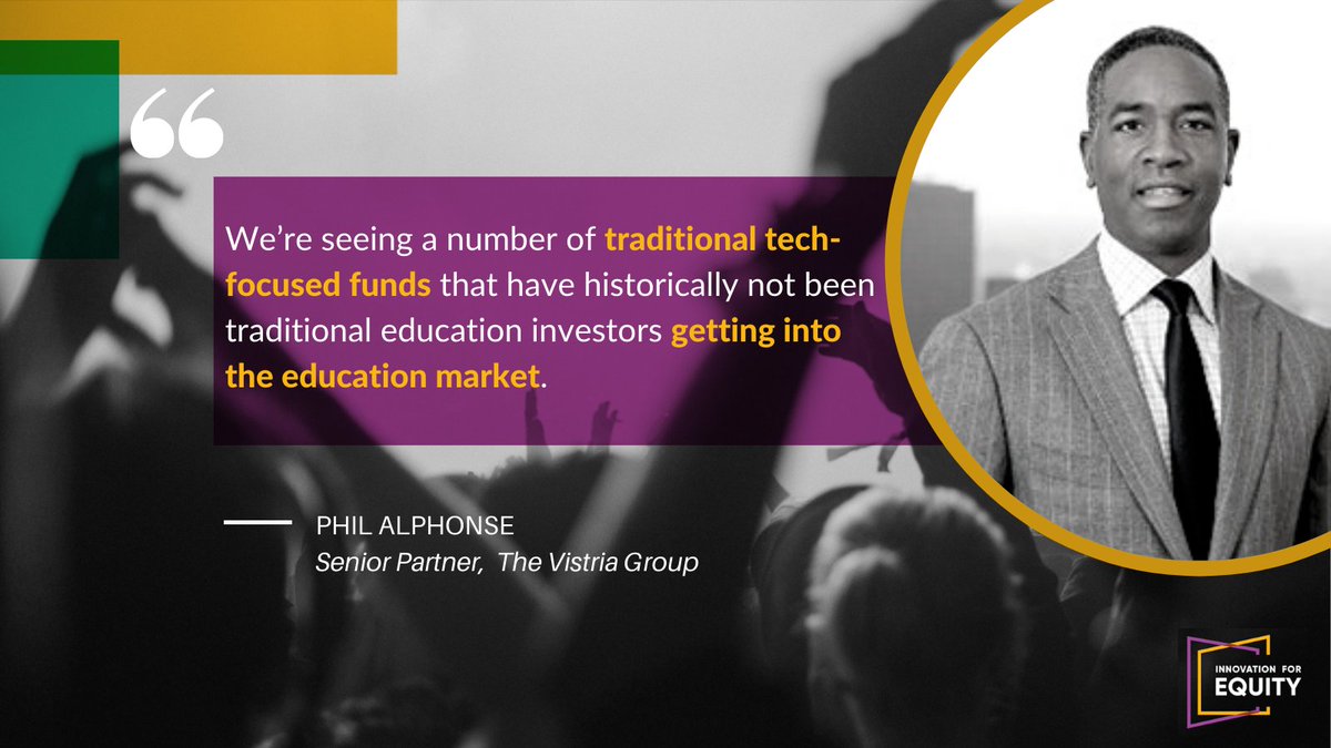There is an education investing boom with the #EdTech market fueling the future of education. 

Hear more from Phil Alphonse, #IFE co-founder and private equity investor, share trends in the latest Quick Conversation.  #InnovationForEquity

▶️ bit.ly/38hhG3z