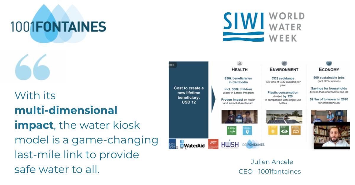 Key take-away from our morning session on the relevance of 'Betting on complementarity to achieve universal access to safe water' You weren't able to join the meeting? Contact us and stay tuned for the replay!  #WWWeek #SWWW21  #SDG6  #sustainability #water #safewater #resilience