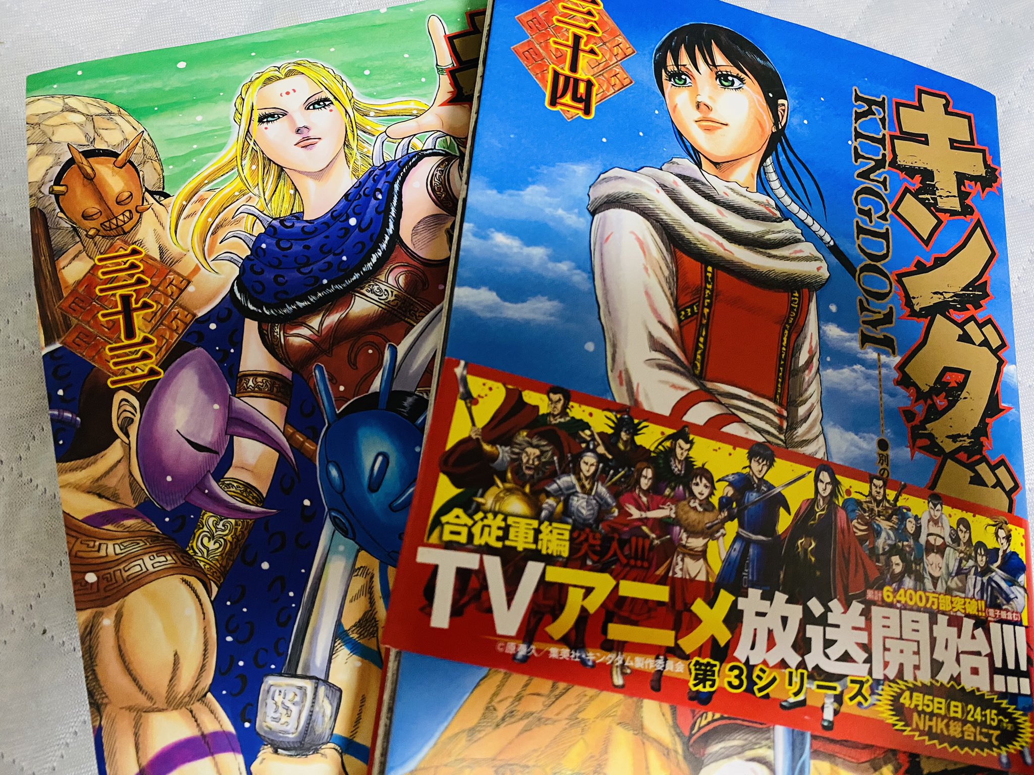 Rie A K A Suzaku ちょっと疲れが溜まってるから早く寝よぅ と思ってたのに アニメのキングダムの続きが読みたくなって漫画読み始めたら結局こんな時間に 楊端和カッコイイ そして早く羌瘣出てきて 羌瘣大好きトーンタンタン 強くてカッコイイ