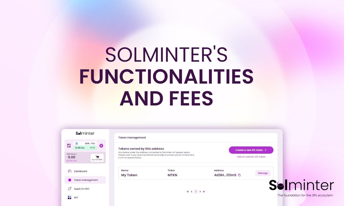 solminter's tweet photo. https://t.co/inuHTfpQUN is live and FREE for 1 month ! 🌟❣️

Following the first month, we will launch a fee structure making $SMRT deflationary! Read more : https://t.co/jAyAmkLt0p https://t.co/Rxf72GmDGW
